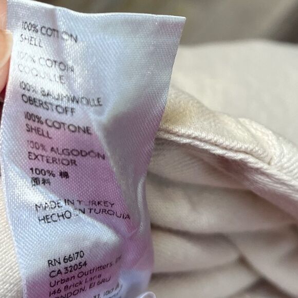 Free People First Light Utility Cargo Pant ALMOND MILK cream wide leg size 12 - Picture 10 of 15